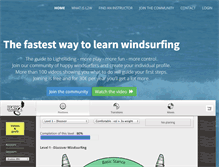 Tablet Screenshot of learn2windsurf.com